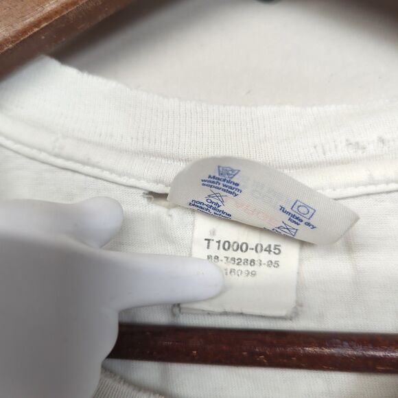 Champion Stanford University Hawaiian Hibiscus Floral Print White Thrashed Large - Picture 4 of 12